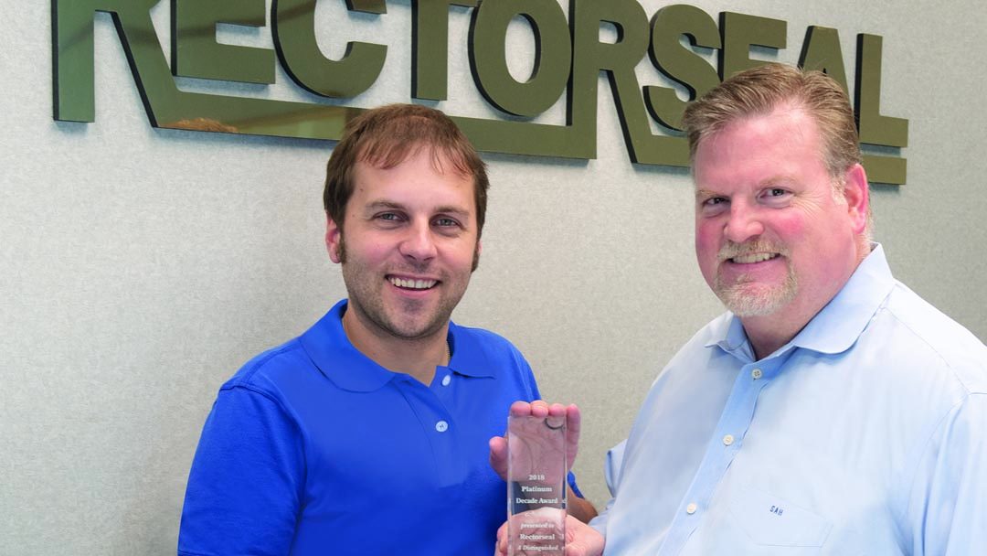 RectorSeal Receives Top Sales Performance Platinum Award