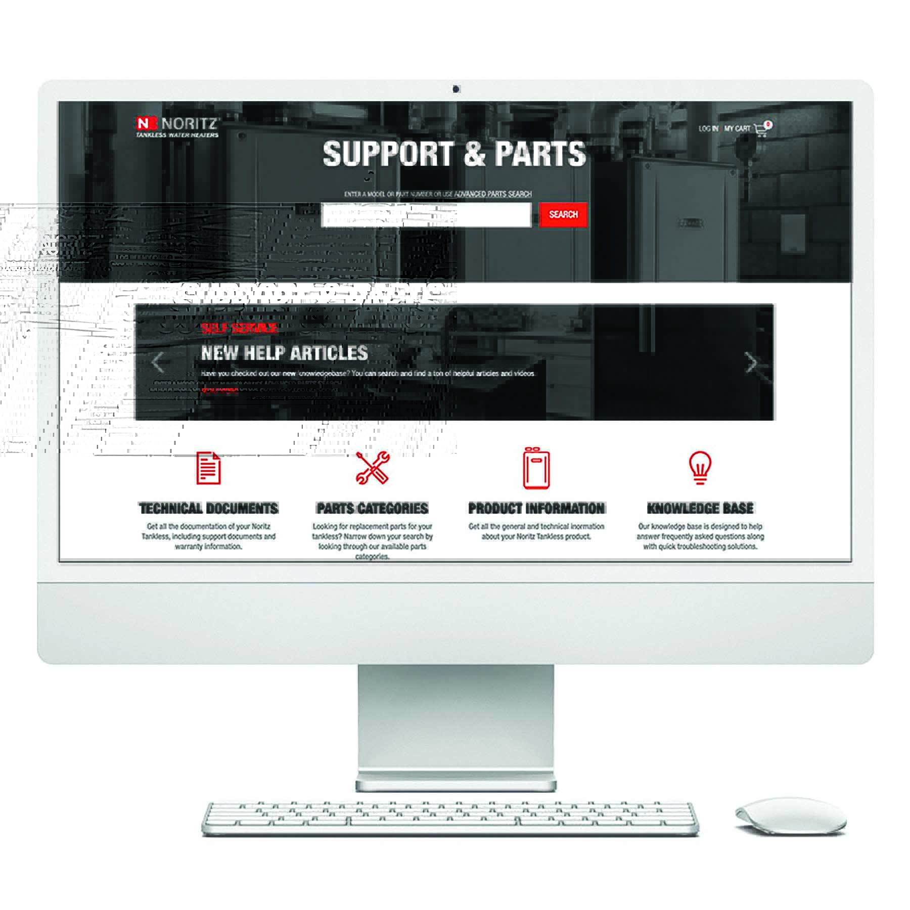 Noritz Support and Parts Website