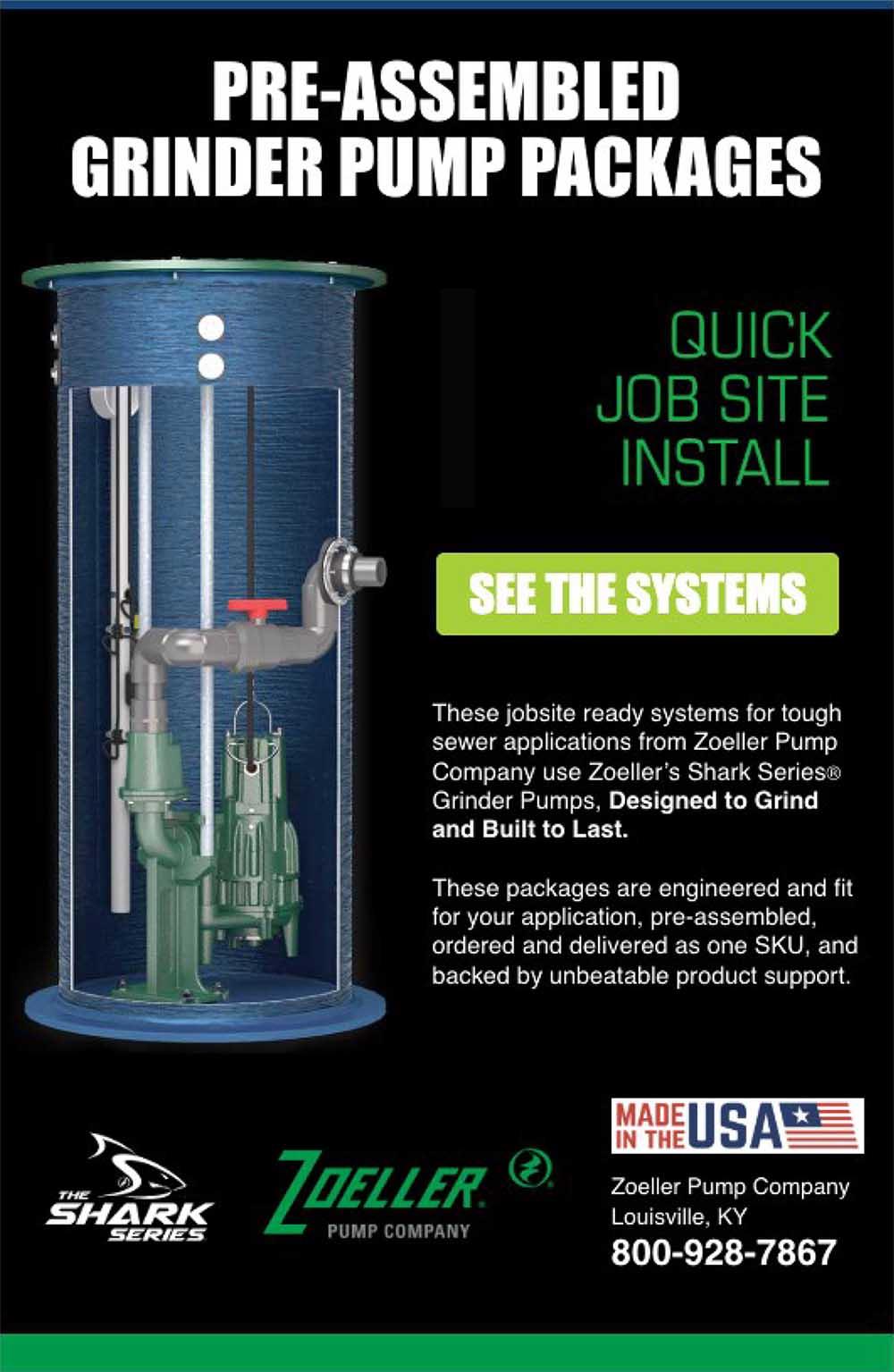Zoeller Pre-Assembled Grinder Pump Packages